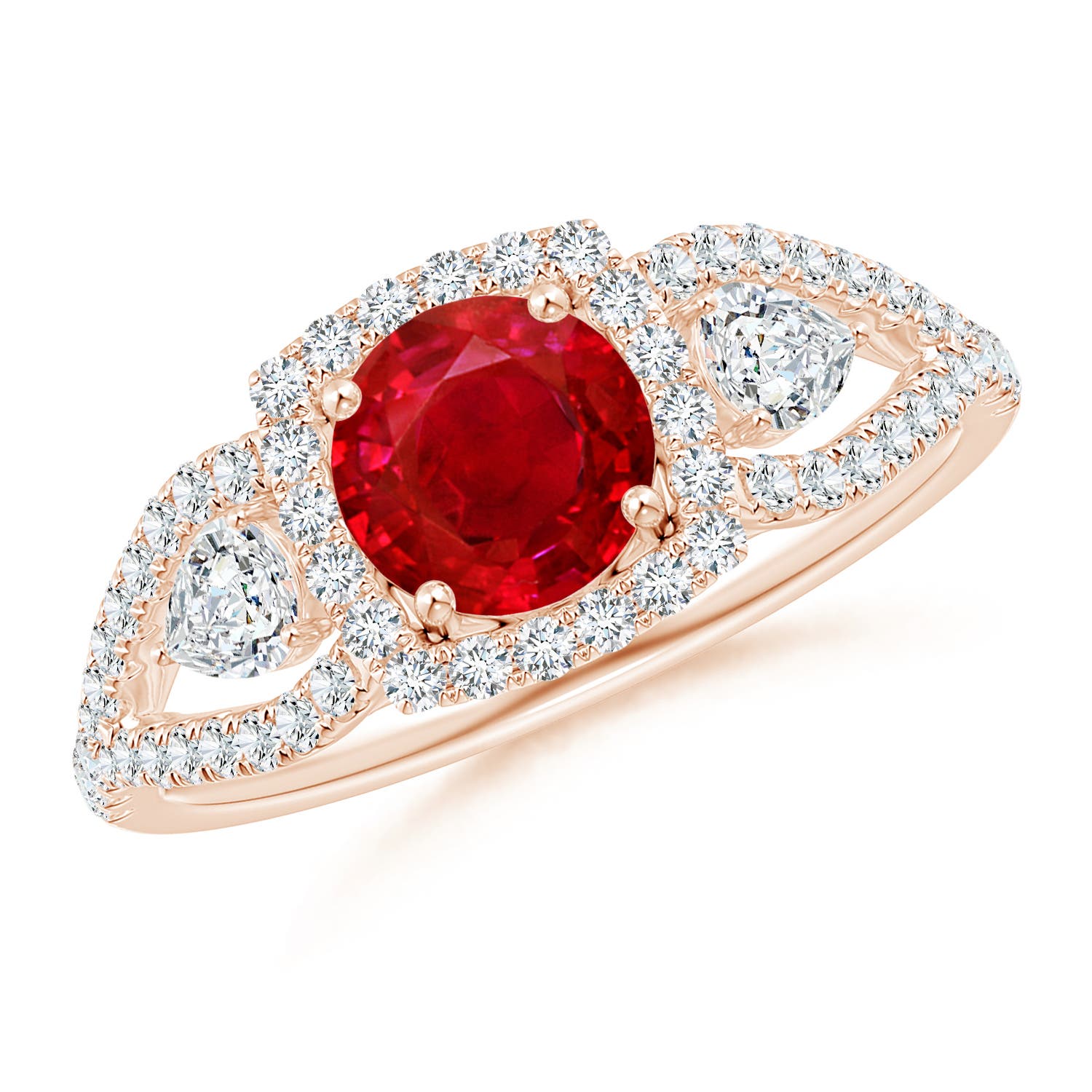 AAA - Ruby / 1.61 CT / 14 KT Rose Gold