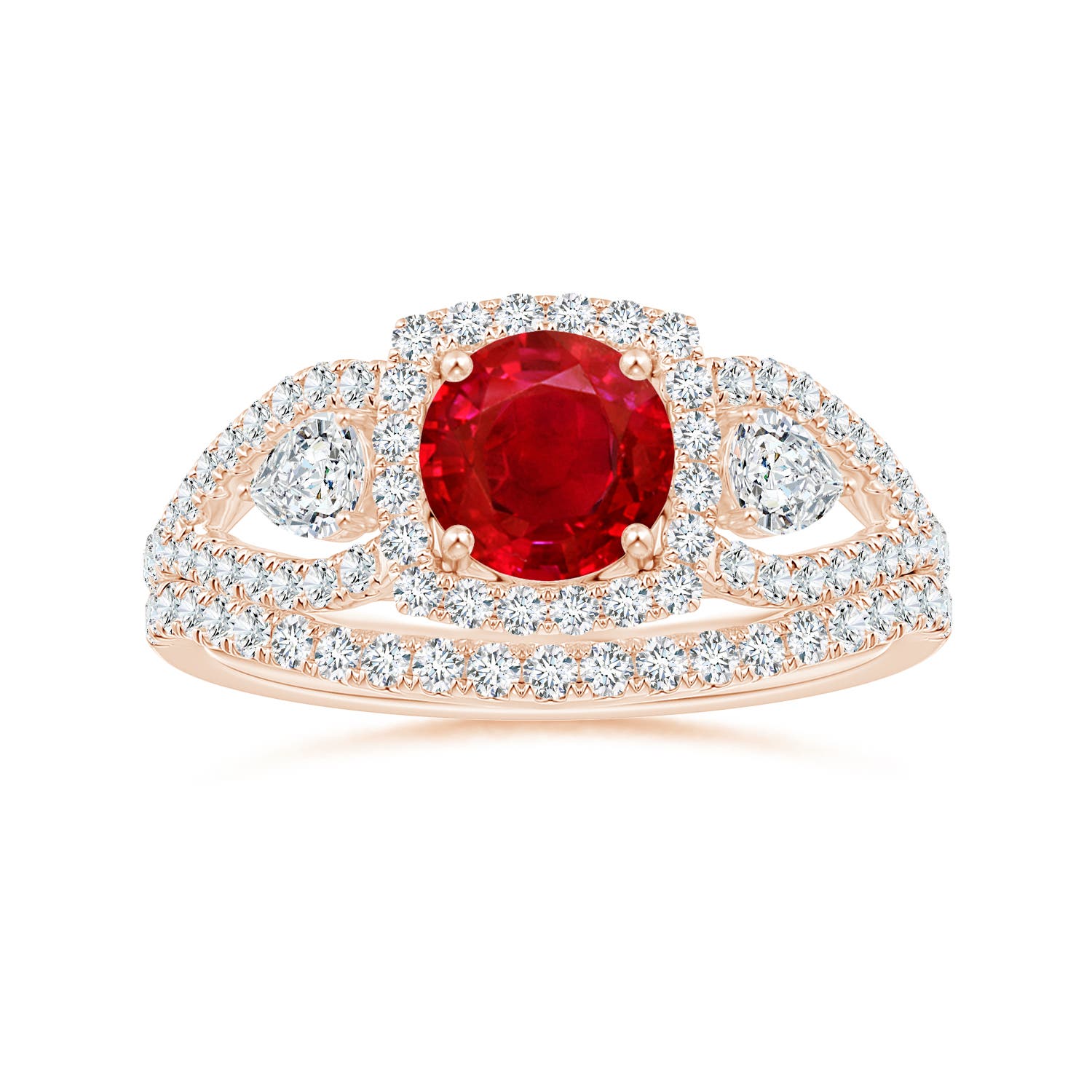 AAA - Ruby / 1.61 CT / 14 KT Rose Gold