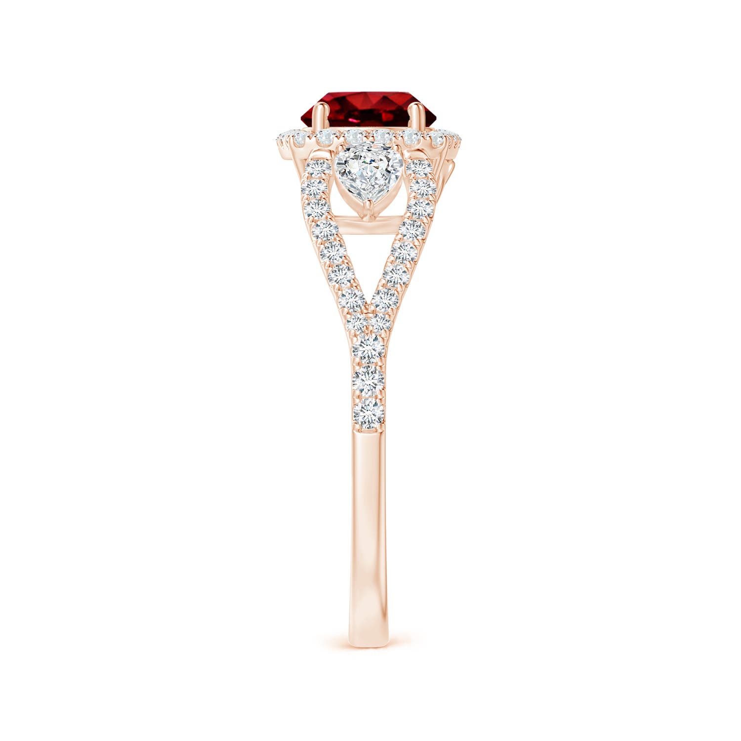 AAAA - Ruby / 1.61 CT / 14 KT Rose Gold