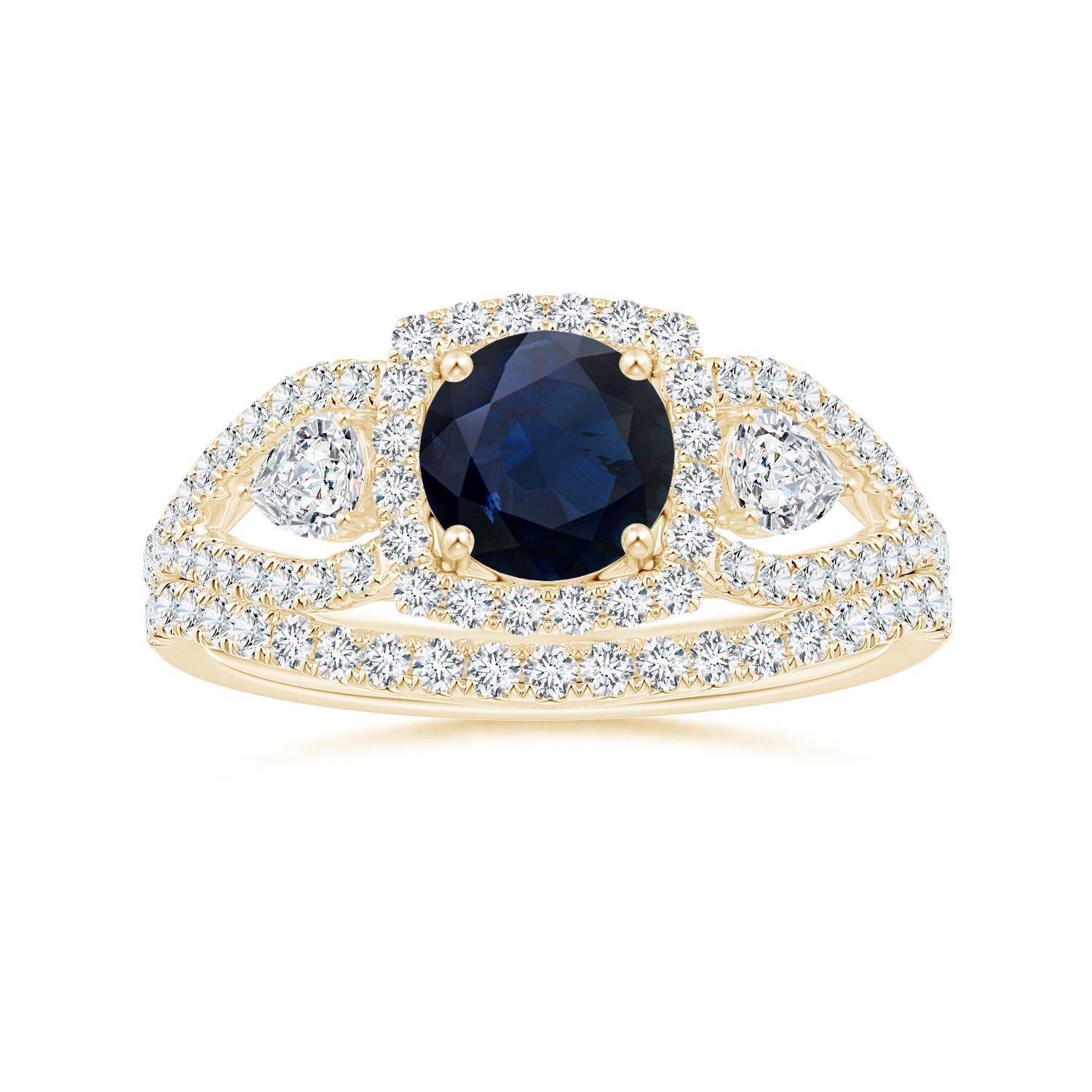 A - Blue Sapphire / 1.61 CT / 14 KT Yellow Gold