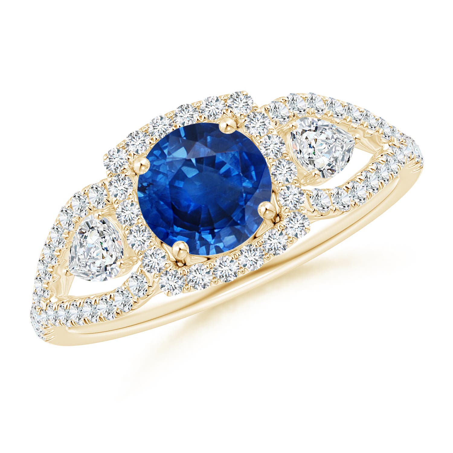 AAA - Blue Sapphire / 1.61 CT / 14 KT Yellow Gold