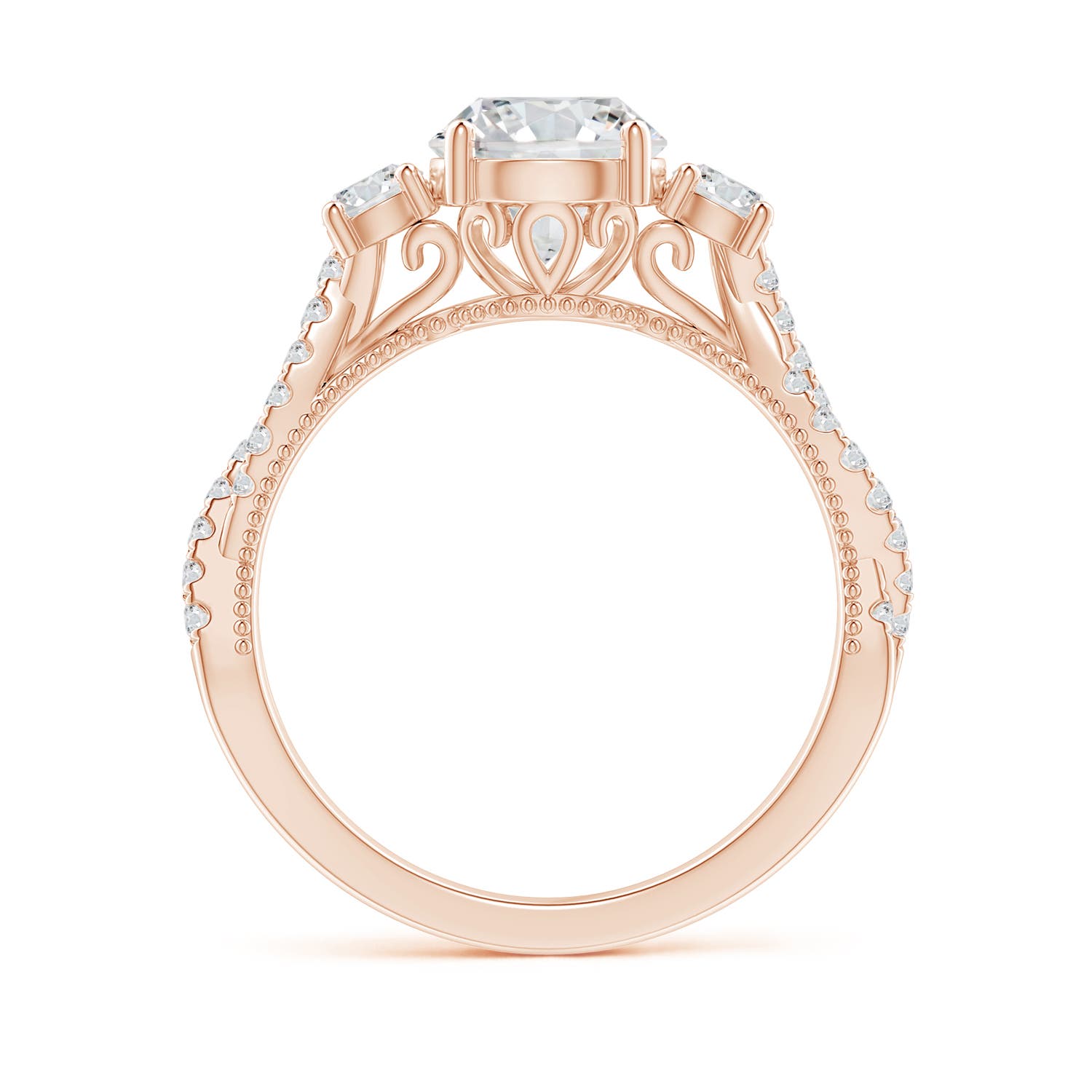 H, SI2 / 1.74 CT / 14 KT Rose Gold