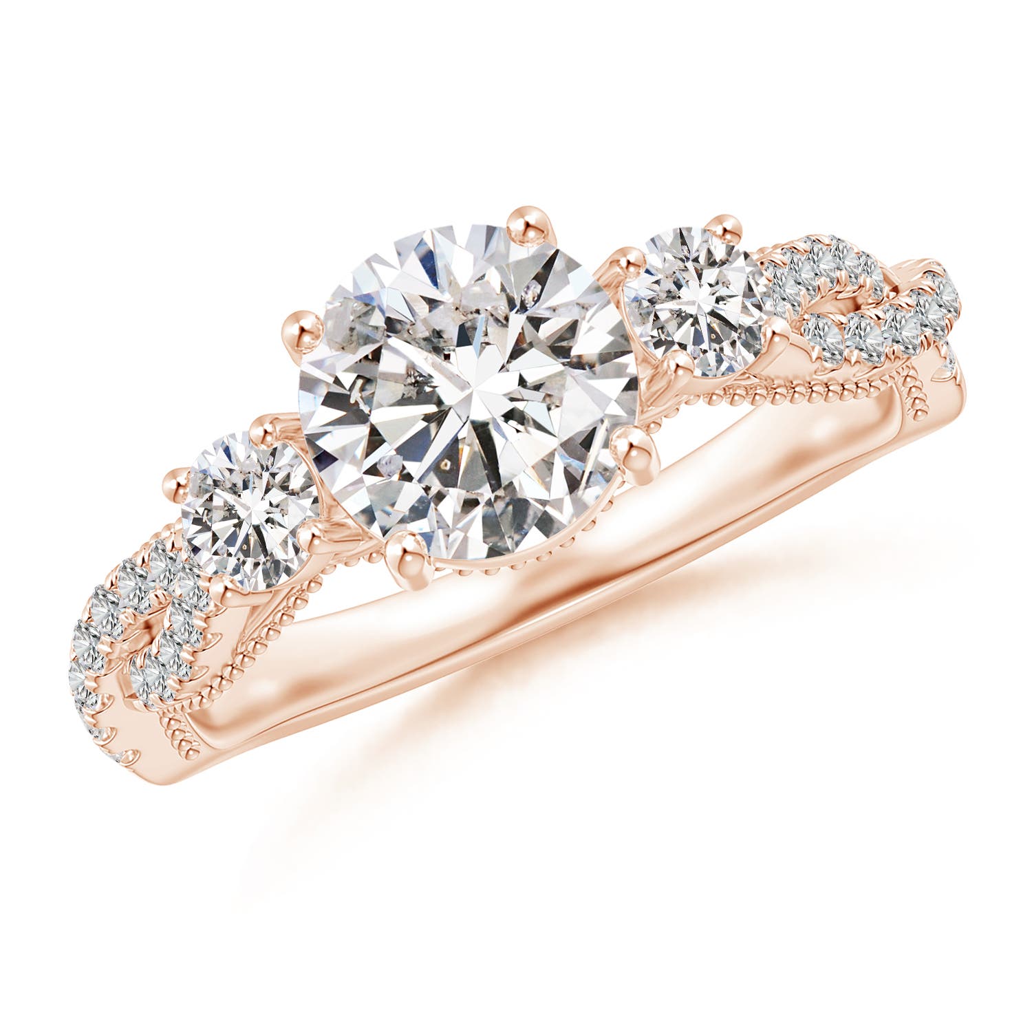 I-J, I1-I2 / 1.74 CT / 14 KT Rose Gold