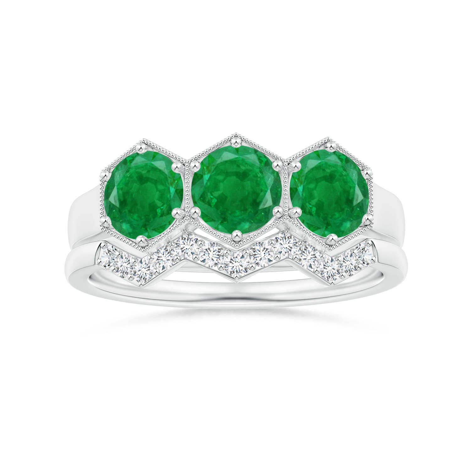 AA - Emerald / 1.35 CT / 14 KT White Gold