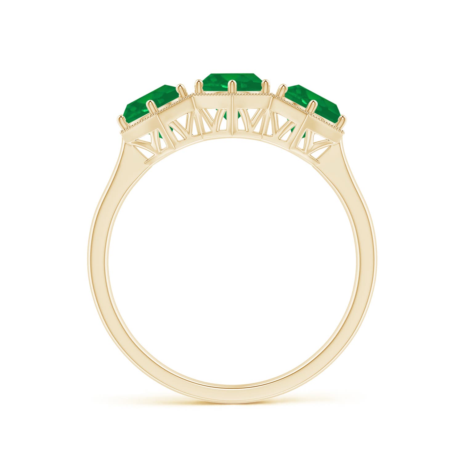 AA - Emerald / 1.35 CT / 14 KT Yellow Gold