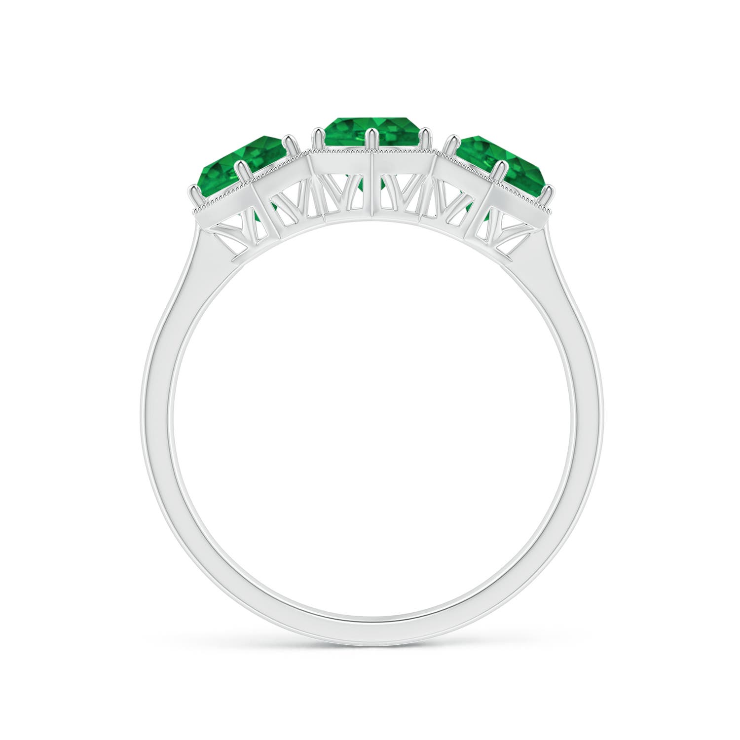 AAA - Emerald / 1.35 CT / 14 KT White Gold