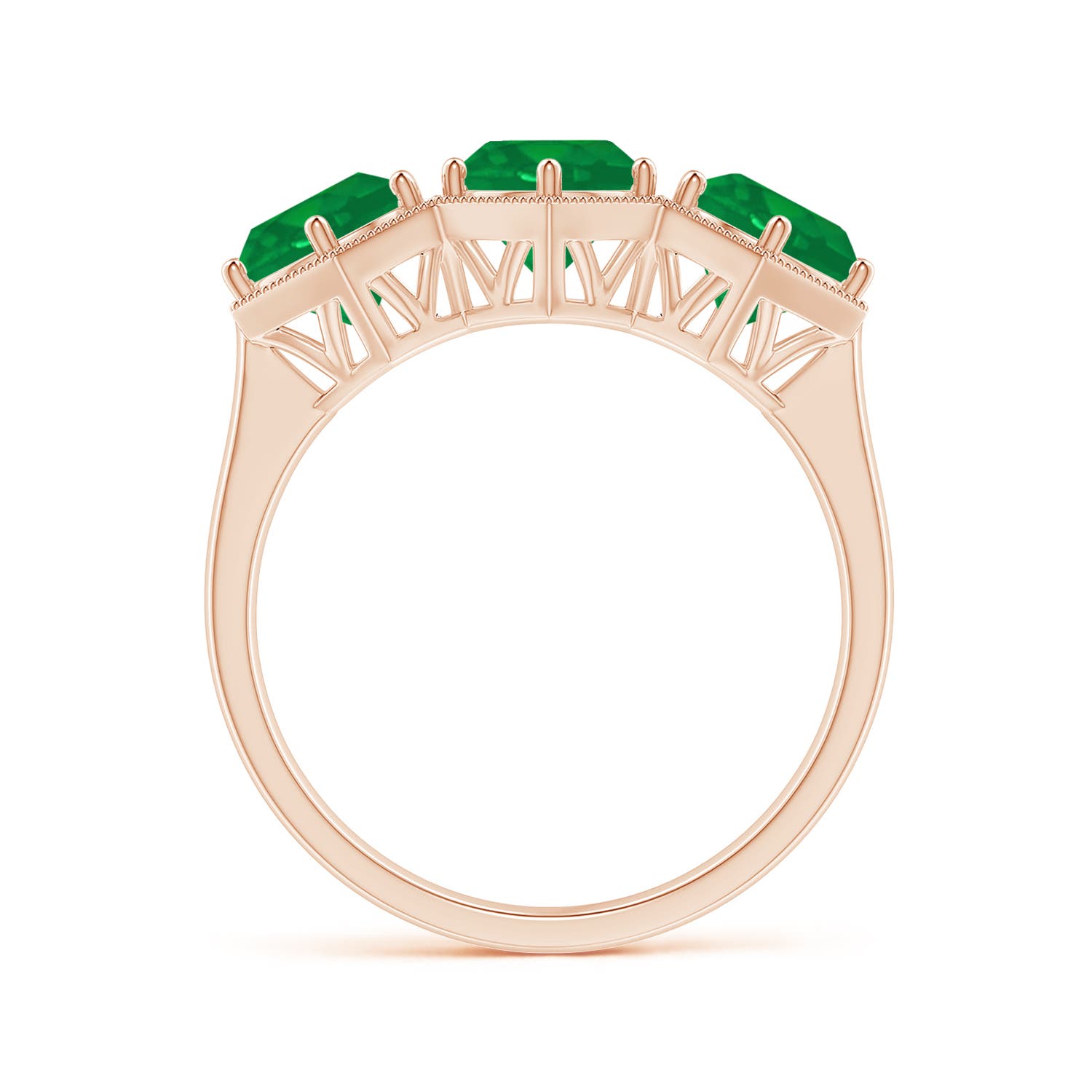 AA - Emerald / 2.25 CT / 14 KT Rose Gold