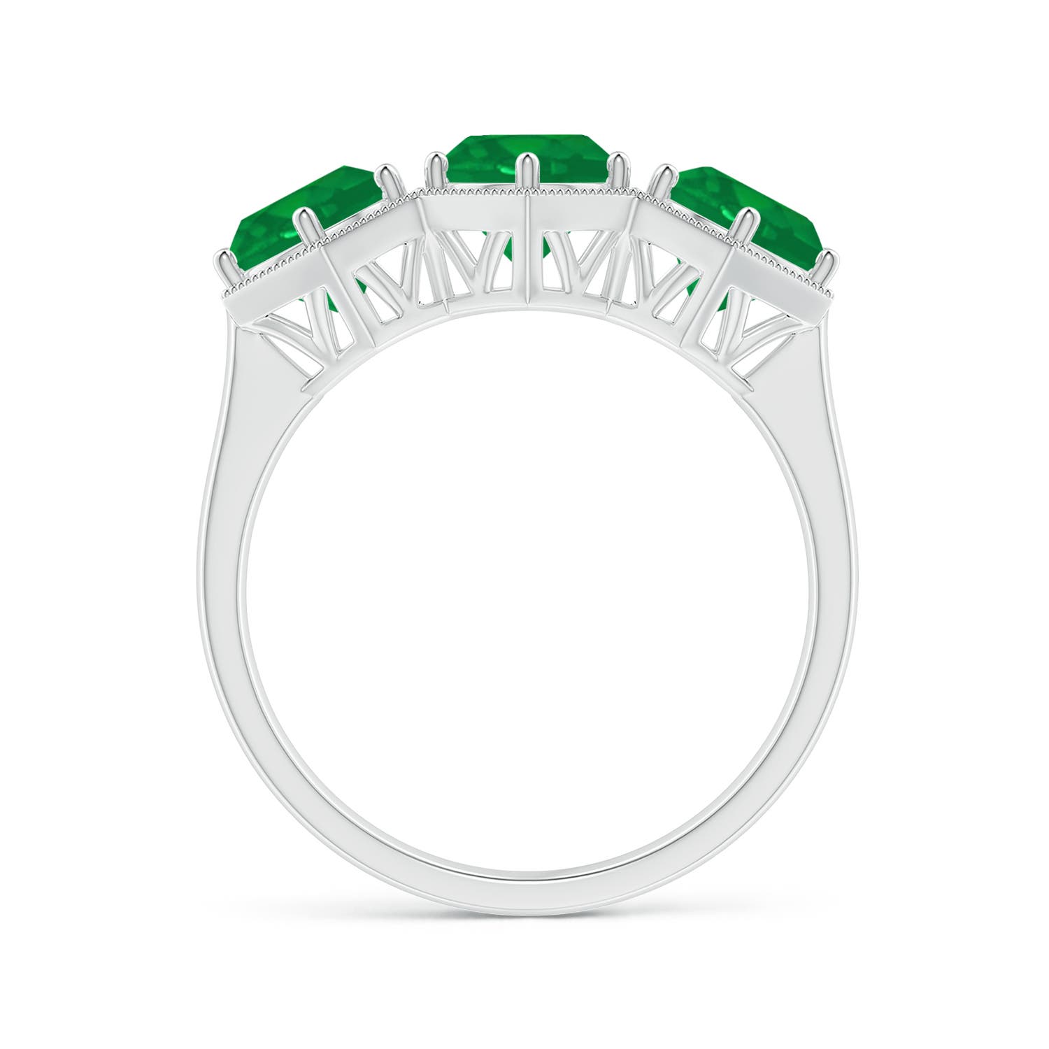 AA - Emerald / 2.25 CT / 14 KT White Gold