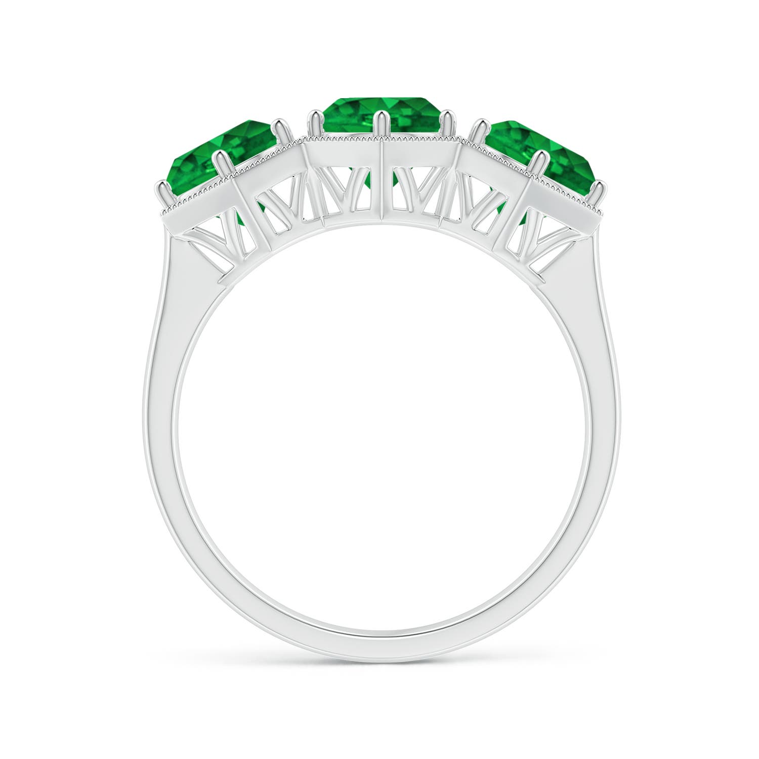 AAAA - Emerald / 2.25 CT / 14 KT White Gold