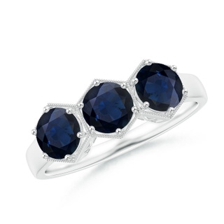 Round A Blue Sapphire