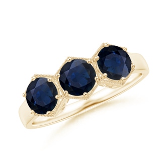 Round A Blue Sapphire