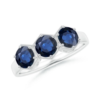 Round AA Blue Sapphire