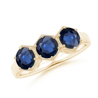 Round AA Blue Sapphire