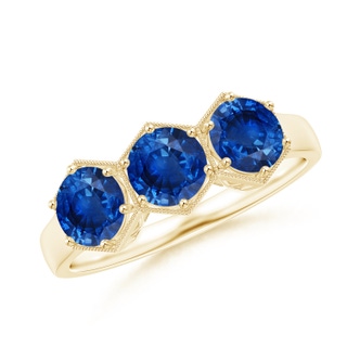 Round AAA Blue Sapphire