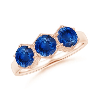 Round AAA Blue Sapphire