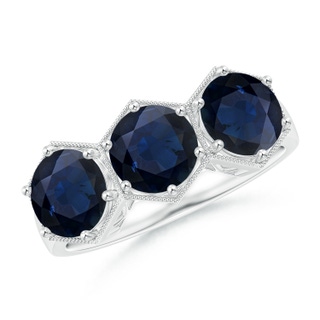 Round A Blue Sapphire