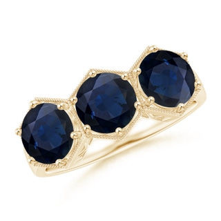 Round A Blue Sapphire