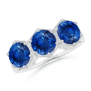 Round AAA Blue Sapphire