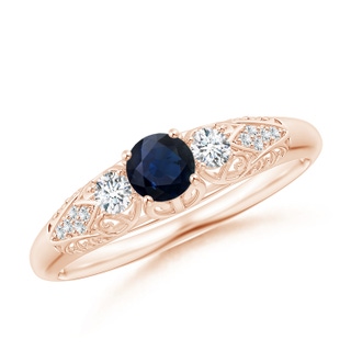 Round A Blue Sapphire