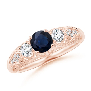 Round A Blue Sapphire