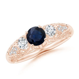 Round A Blue Sapphire