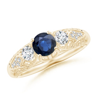 Round AA Blue Sapphire