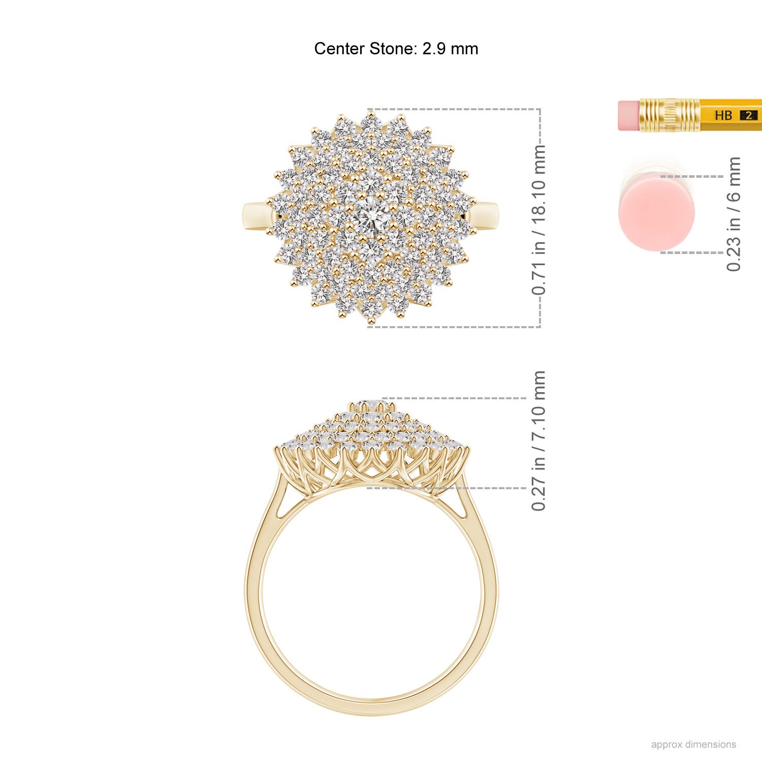 I-J, I1-I2 / 1.35 CT / 14 KT Yellow Gold