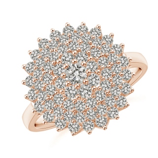 2.9mm KI3 Diamond Clustre Sunburst Cocktail Ring in Rose Gold