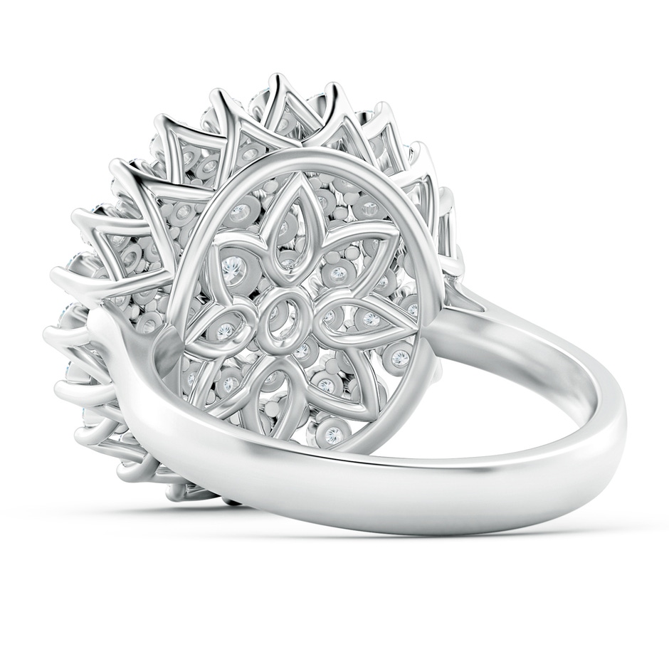 3.3mm GVS2 Diamond Cluster Sunburst Cocktail Ring in P950 Platinum side-2