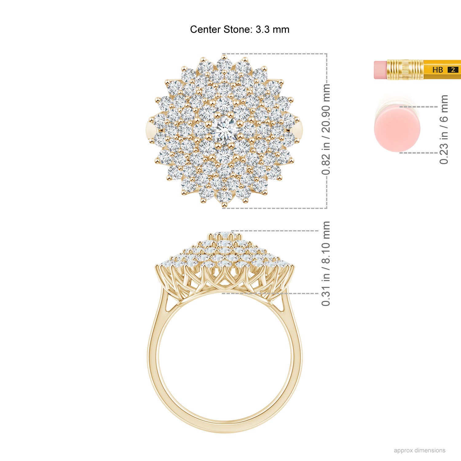 G, VS2 / 2.01 CT / 14 KT Yellow Gold