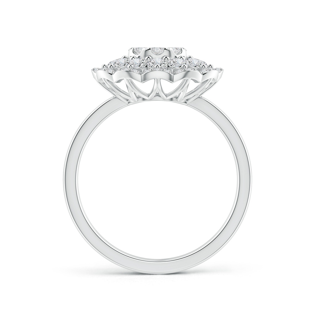3.25mm HSI2 Composite Diamond Cocktail Ring with Scalloped Halo in White Gold - side_1