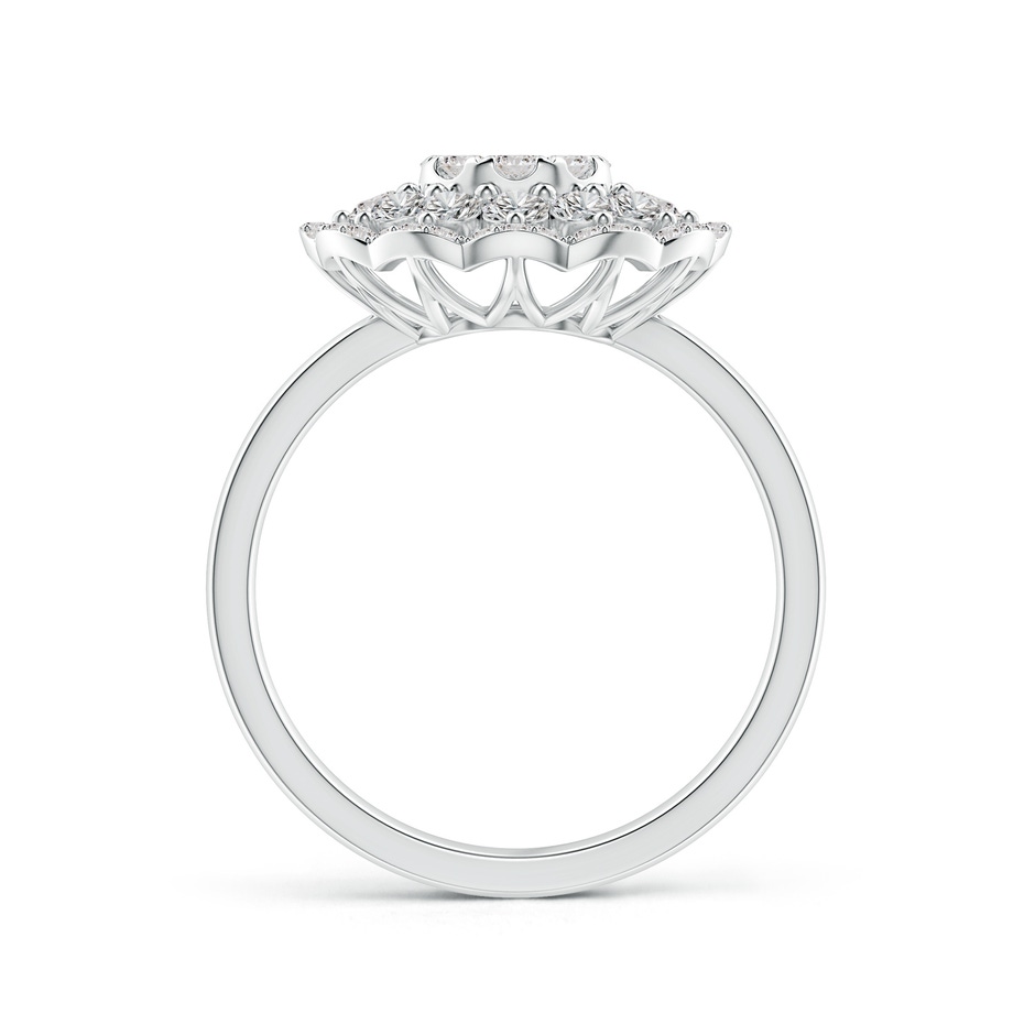 3.25mm IJI1I2 Composite Diamond Cocktail Ring with Scalloped Halo in White Gold side-1