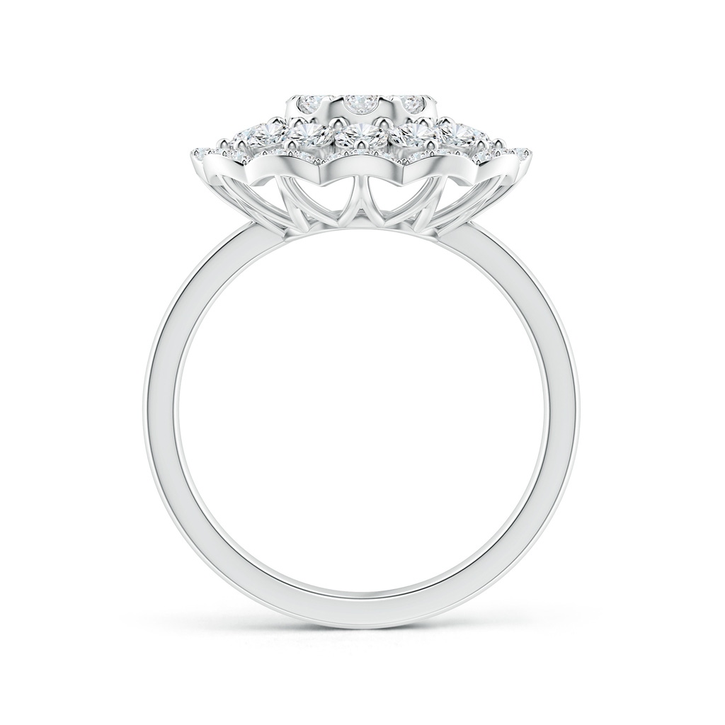 3.6mm GVS2 Composite Diamond Cocktail Ring with Scalloped Halo in White Gold - side_1