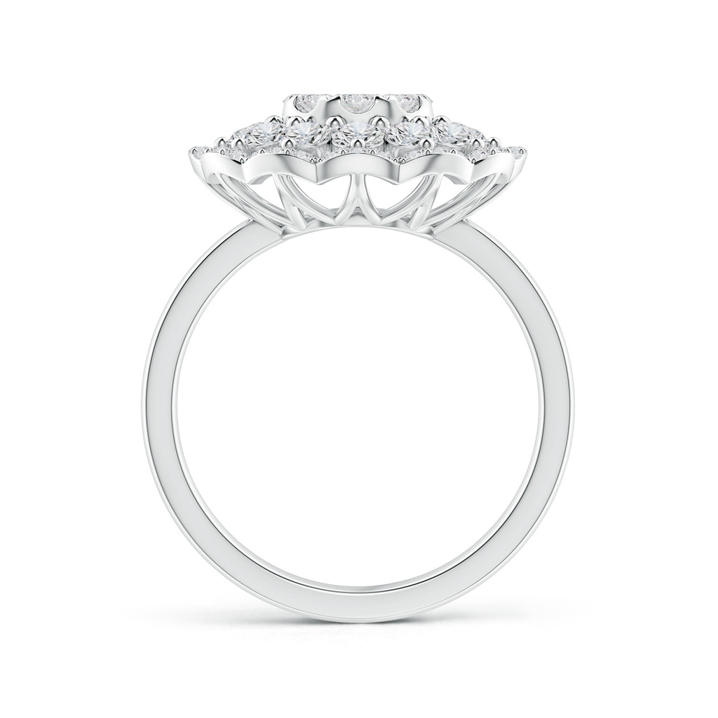 3.6mm HSI2 Composite Diamond Cocktail Ring with Scalloped Halo in White Gold - side_1