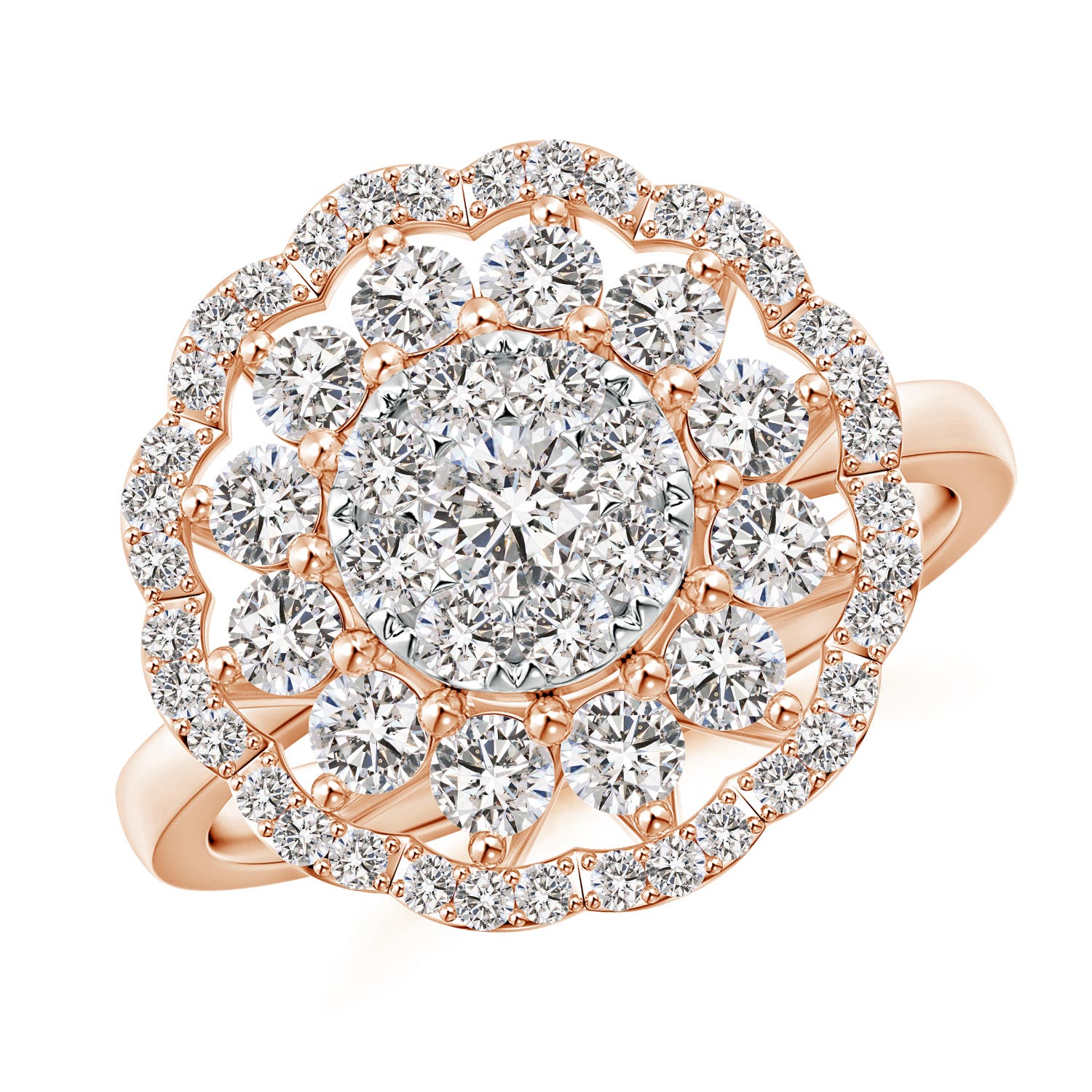 I-J, I1-I2 / 1.49 CT / 14 KT Rose Gold