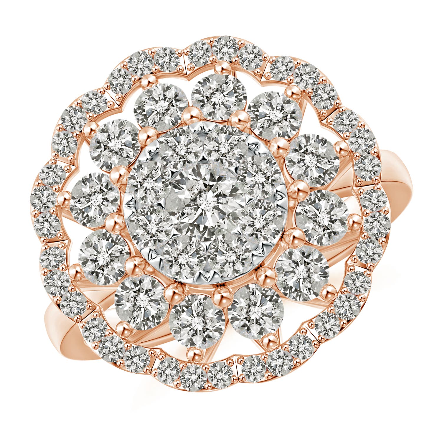 K, I3 / 1.9 CT / 14 KT Rose Gold