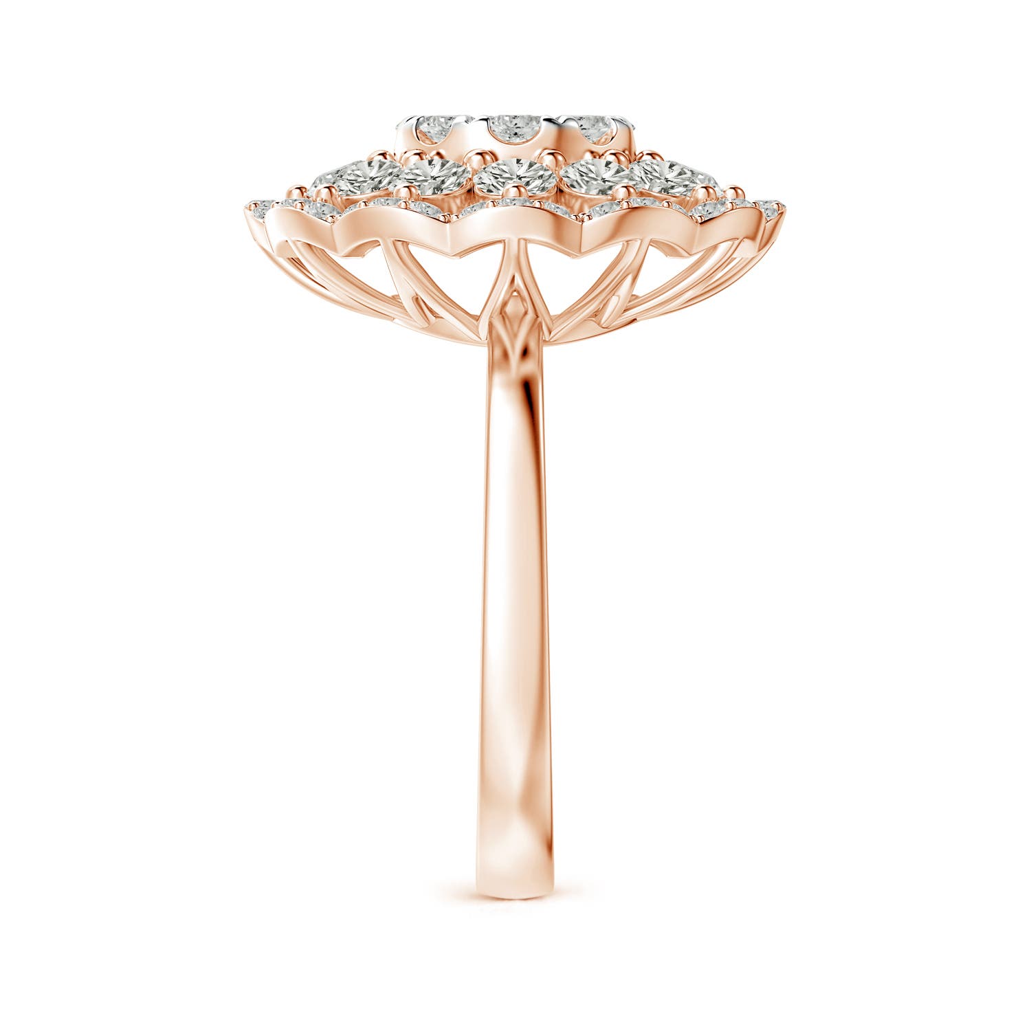 K, I3 / 1.9 CT / 14 KT Rose Gold