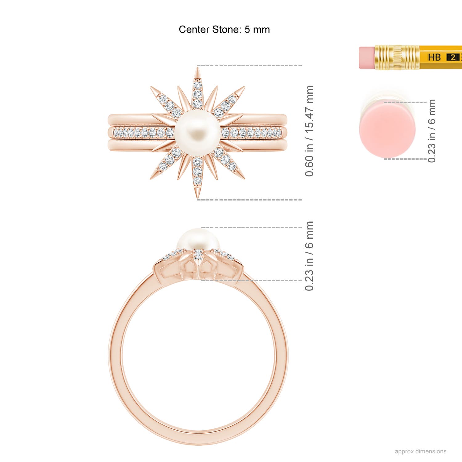 AAA / 1.07 CT / 14 KT Rose Gold