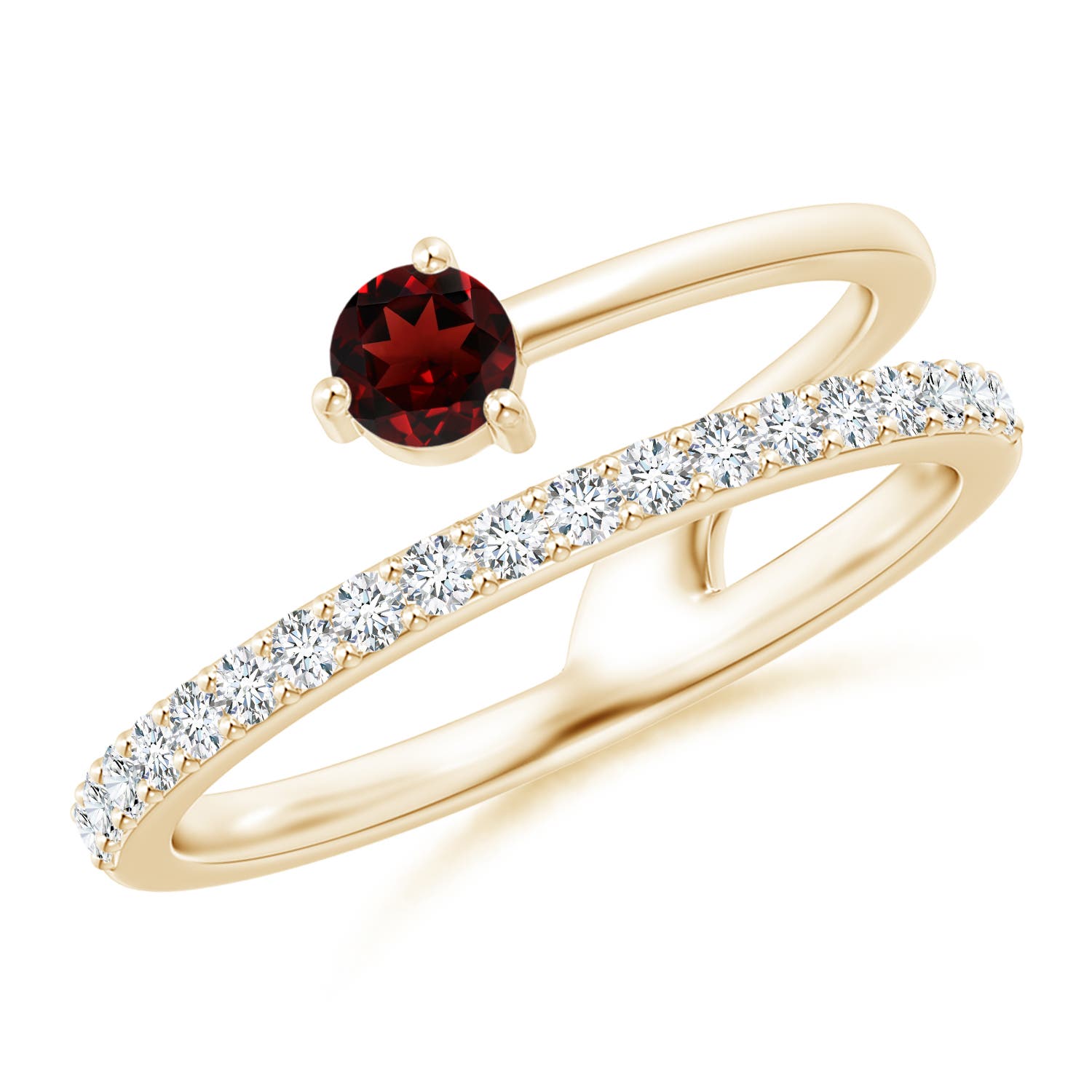 AAA - Garnet / 0.47 CT / 14 KT Yellow Gold