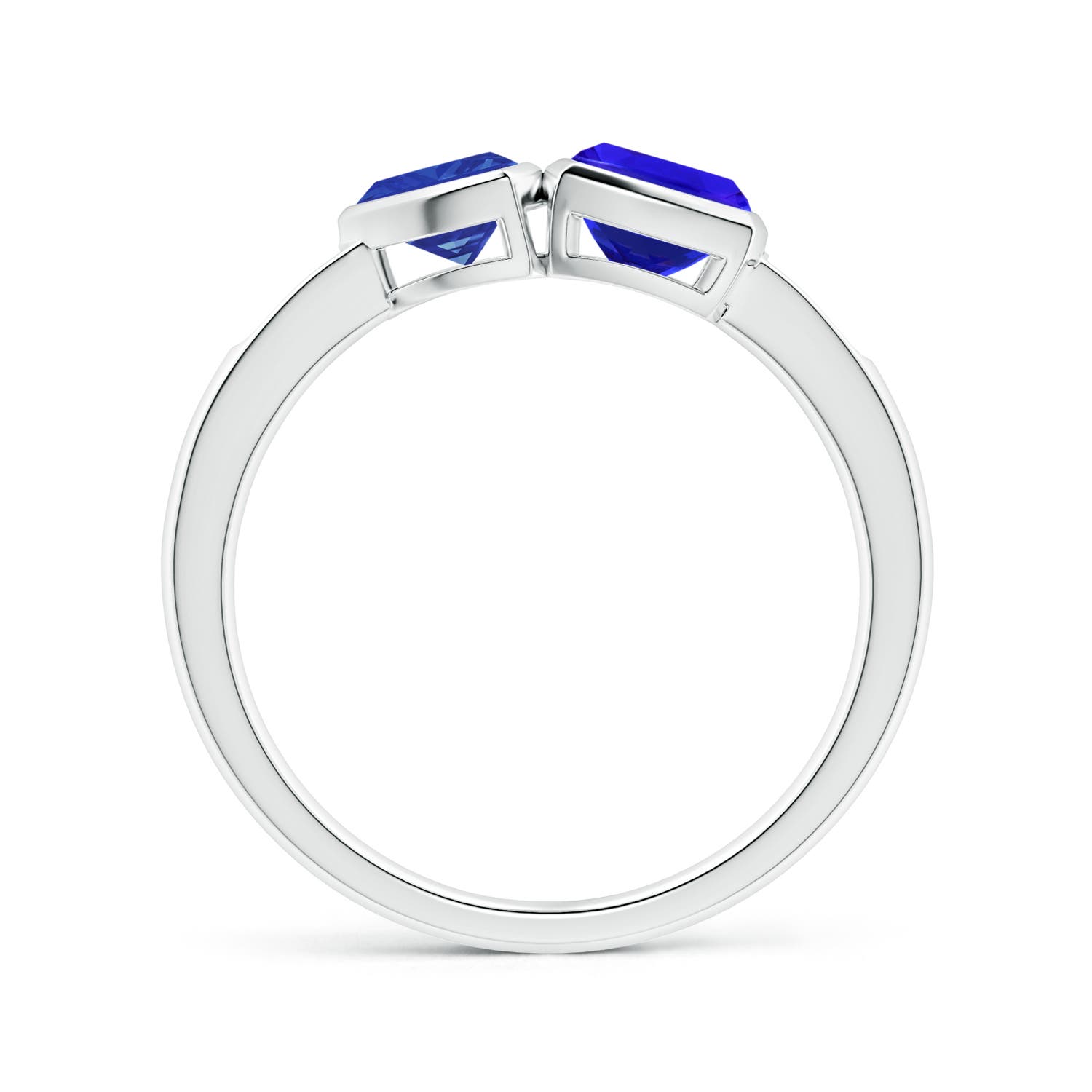 AAA - Tanzanite / 1.24 CT / 14 KT White Gold