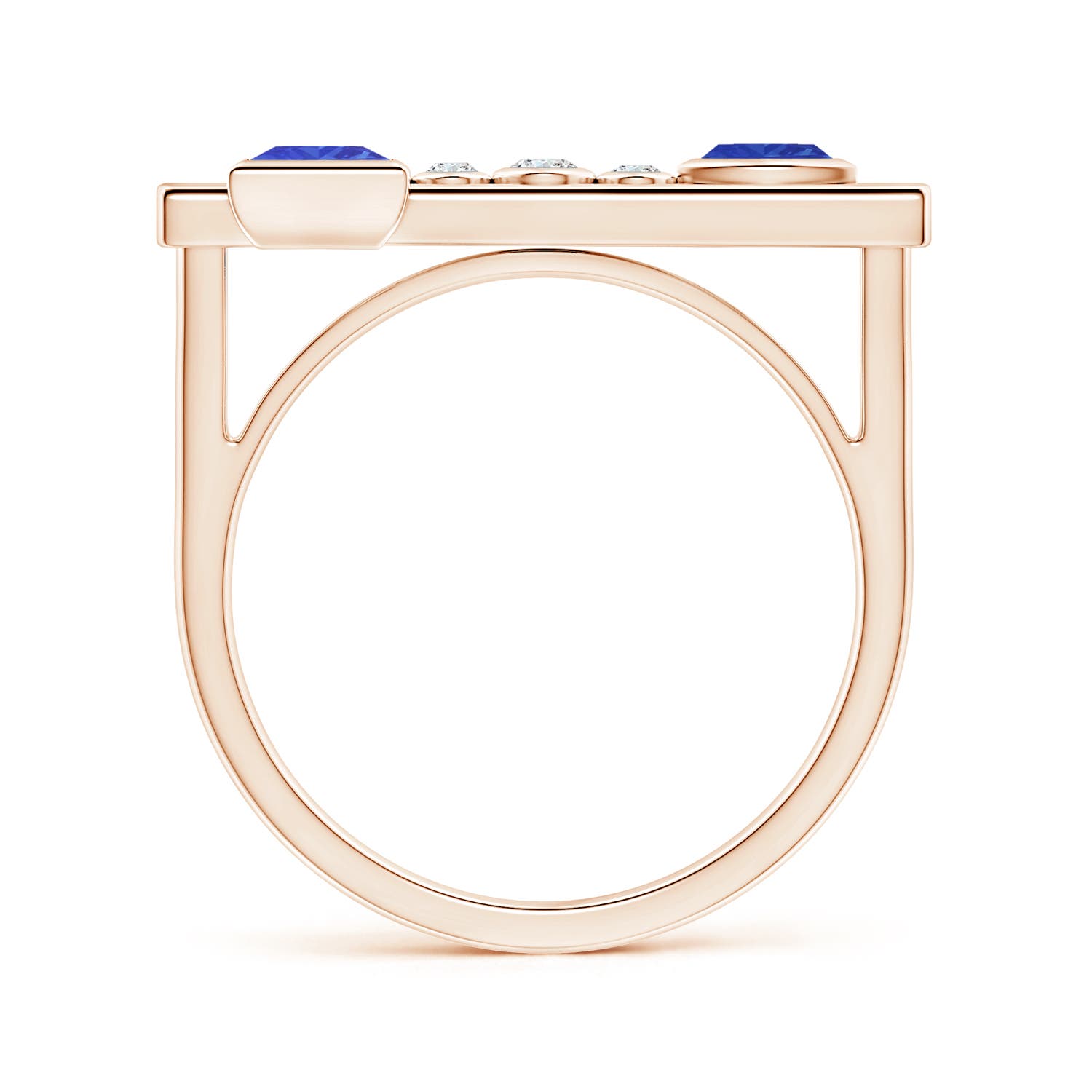 AAA - Tanzanite / 0.61 CT / 14 KT Rose Gold