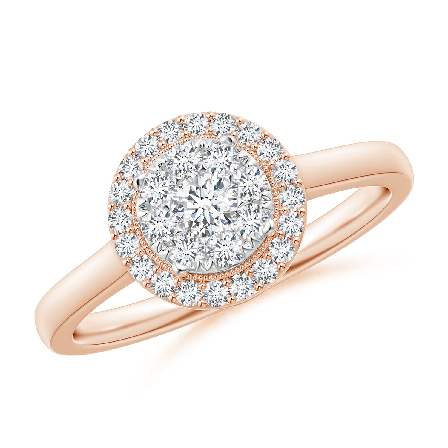 F-G, VS / 0.5 CT / 14 KT Rose Gold