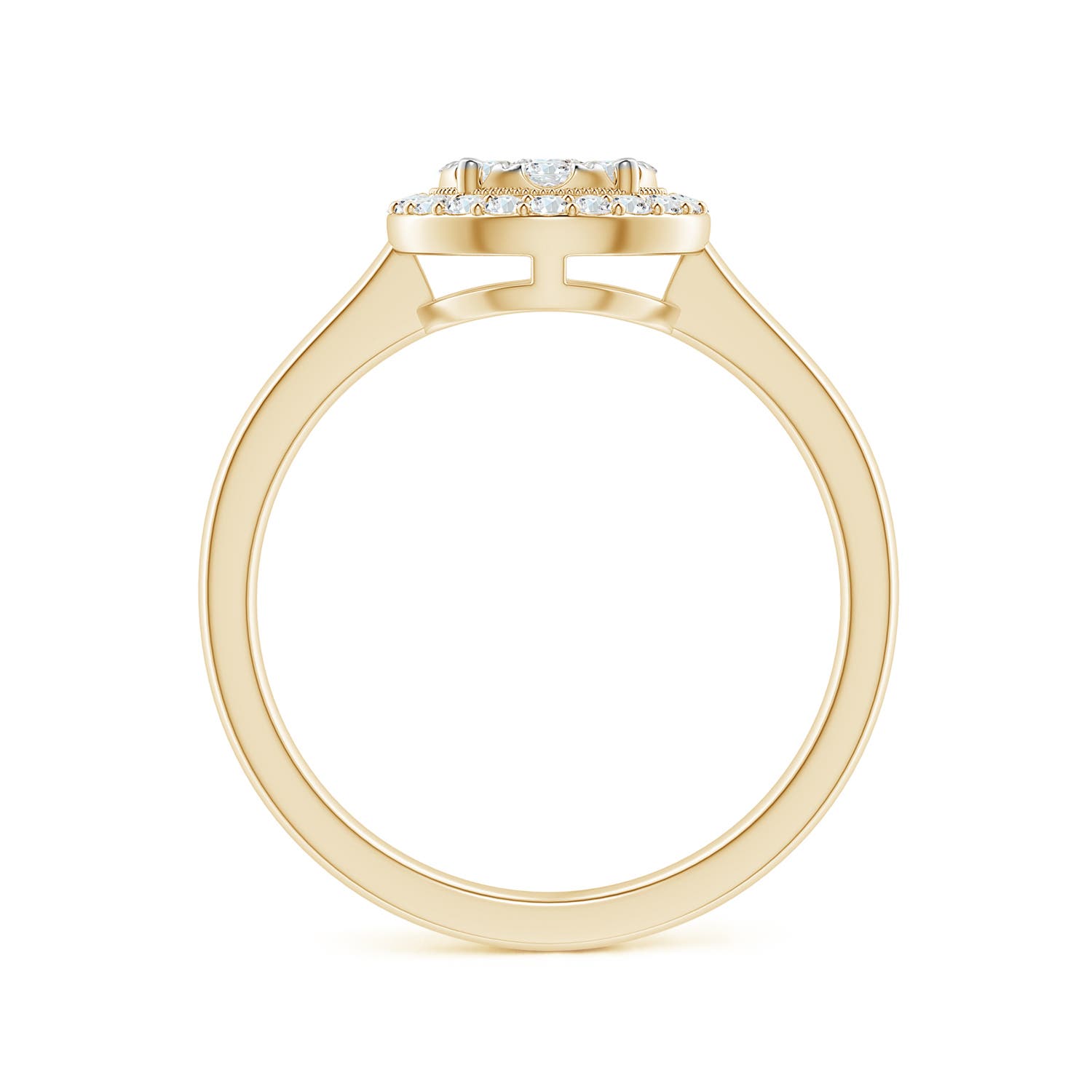 F-G, VS / 0.5 CT / 14 KT Yellow Gold