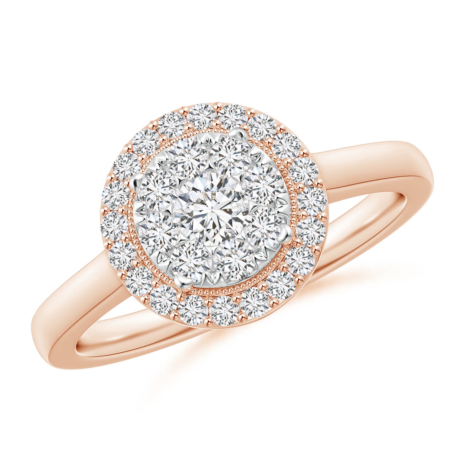 H, SI2 / 0.61 CT / 14 KT Rose Gold