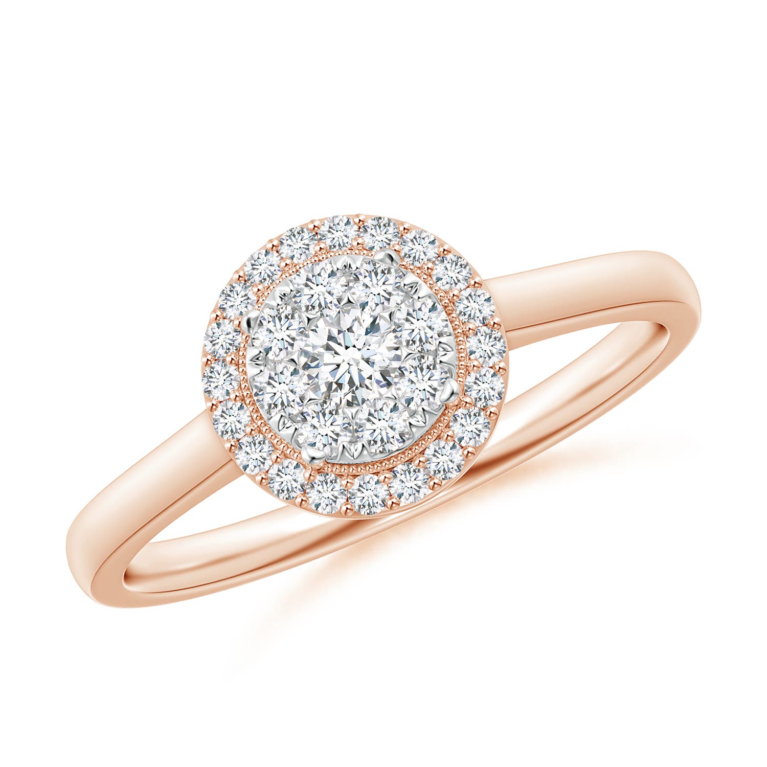 F-G, VS / 0.37 CT / 14 KT Rose Gold