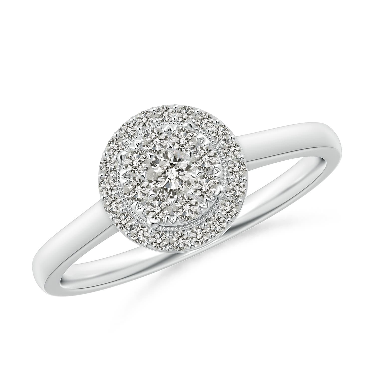 K, I3 / 0.37 CT / 14 KT White Gold