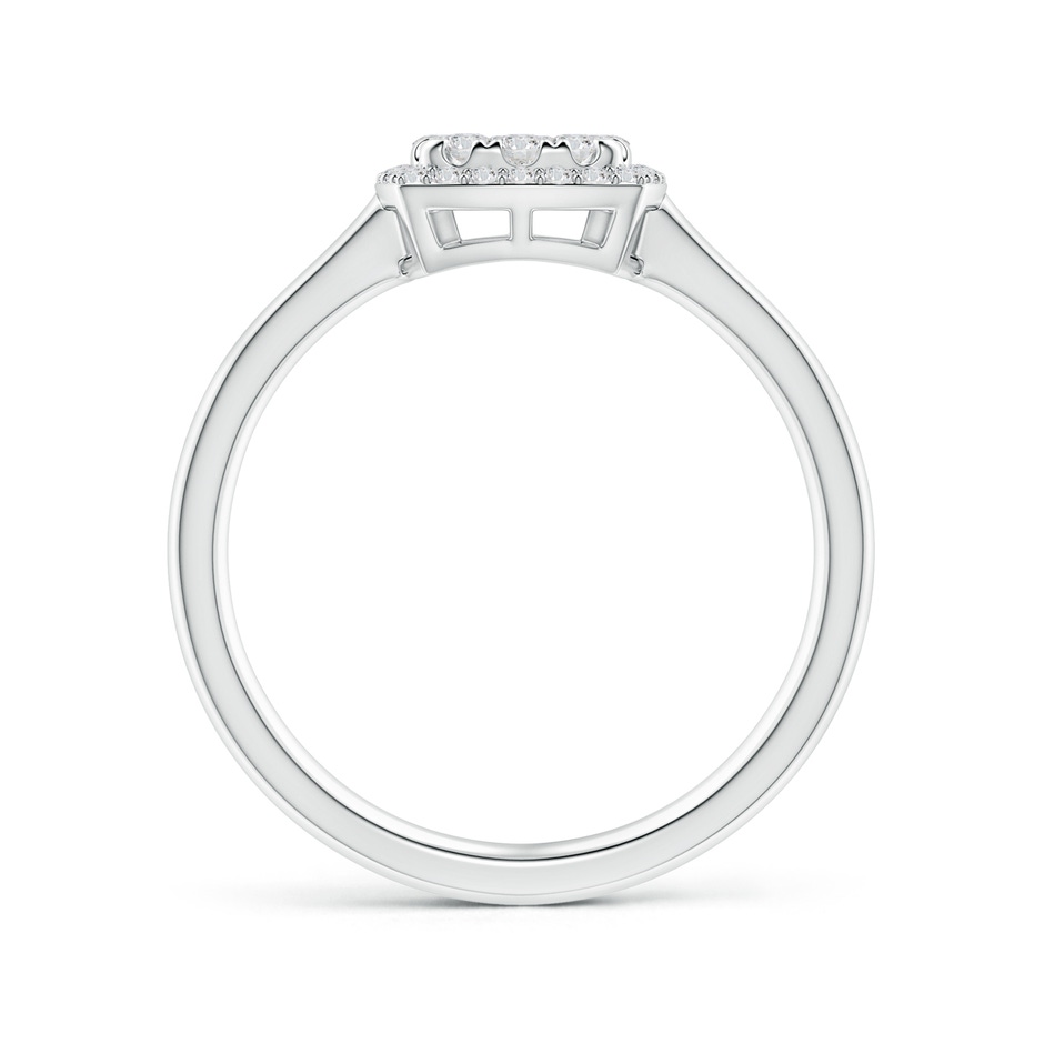 3.3mm HSI2 Cushion Composite Diamond Halo Ring in White Gold side-1