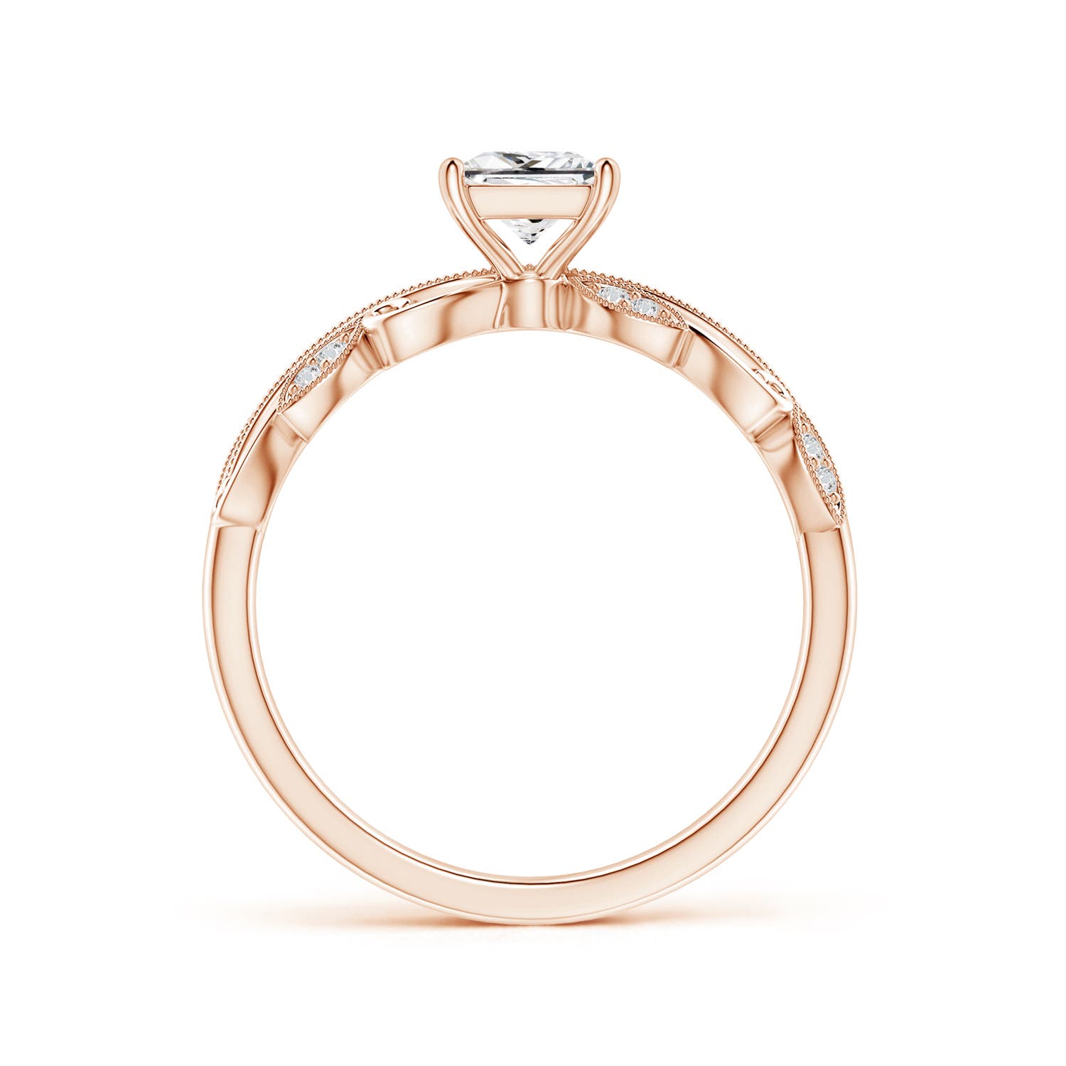 H, SI2 / 0.61 CT / 14 KT Rose Gold