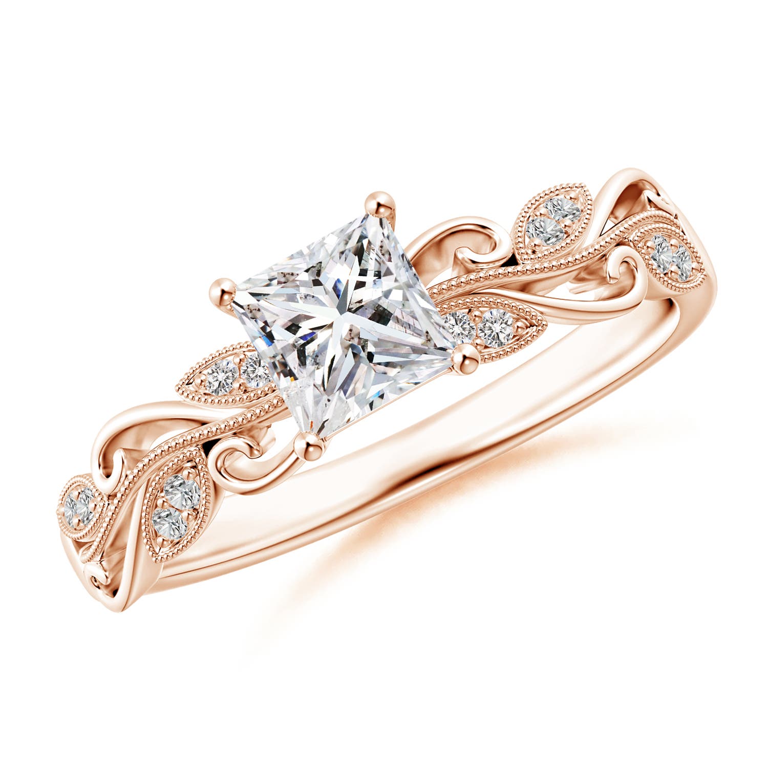 I-J, I1-I2 / 0.61 CT / 14 KT Rose Gold