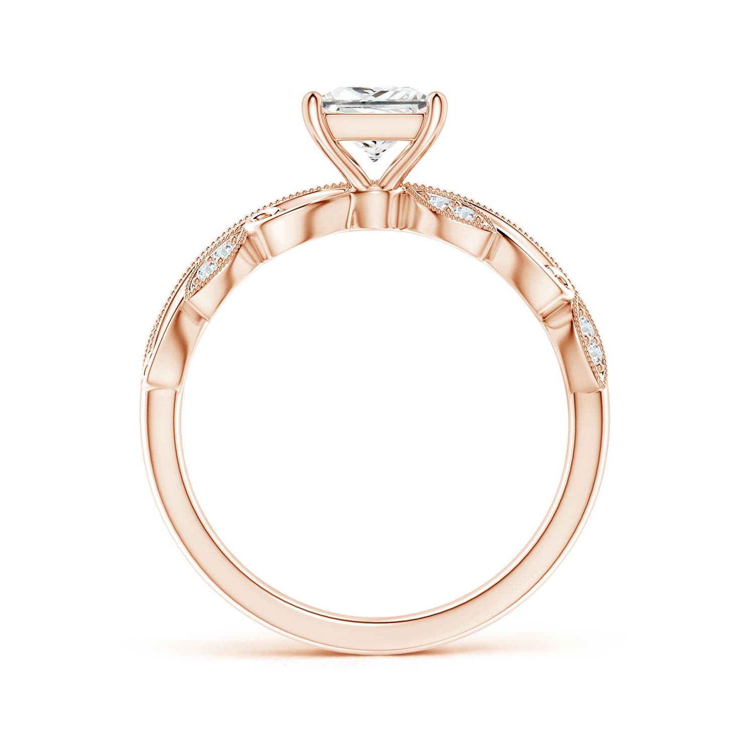 F-G, VS / 0.98 CT / 14 KT Rose Gold